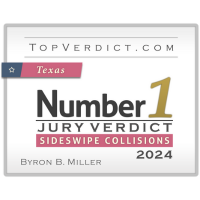 Texas Number 1 Jury Verdict - Sideswipe Collisions